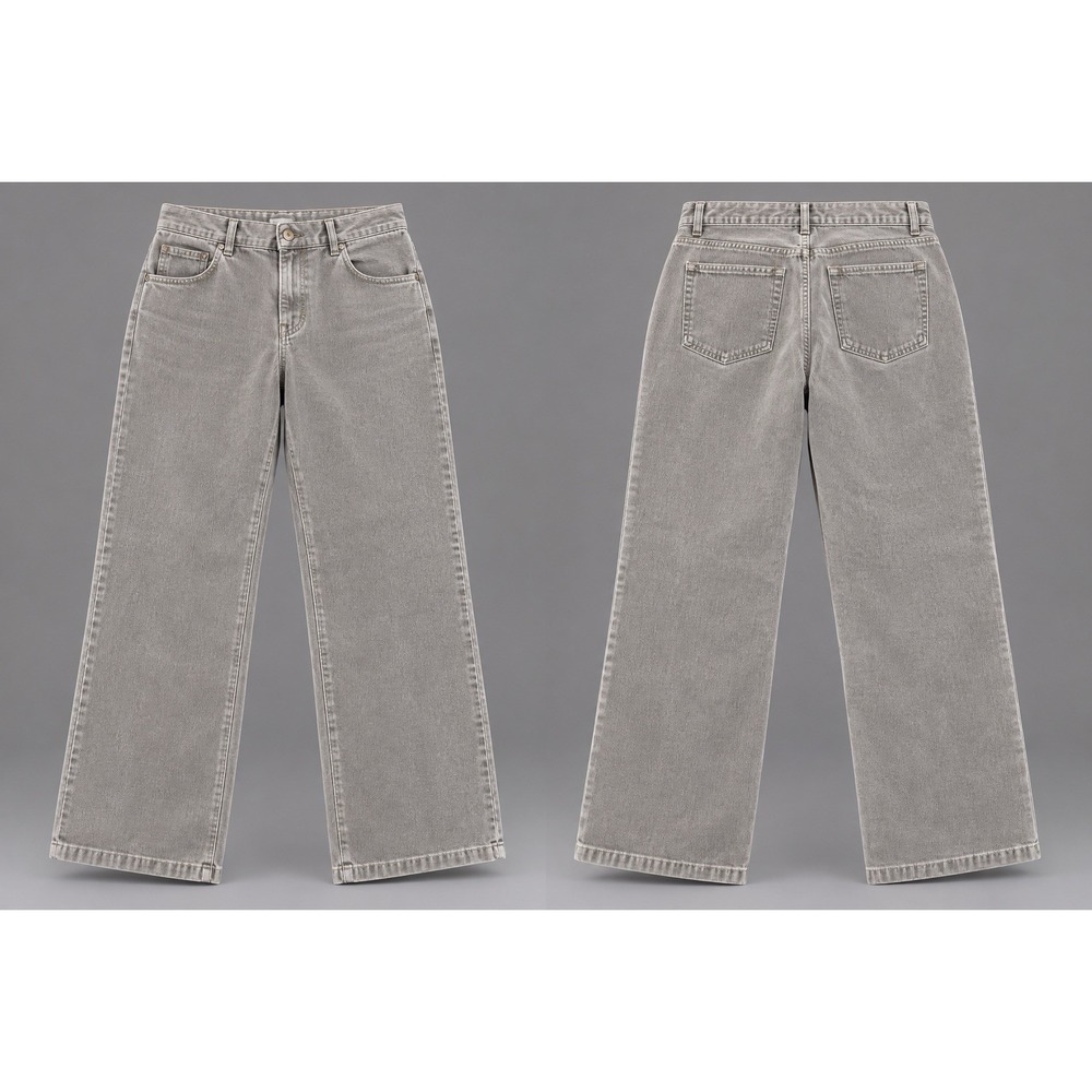 L.L.Bean Corduroy/VELVET LIKE Pants womens 12Rx28 GRAY WIDE LEG